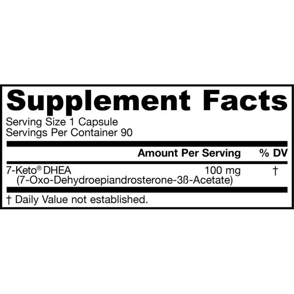 Jarrow Formulas 7-Keto DHEA 100 mg 90 Veggie Caps
