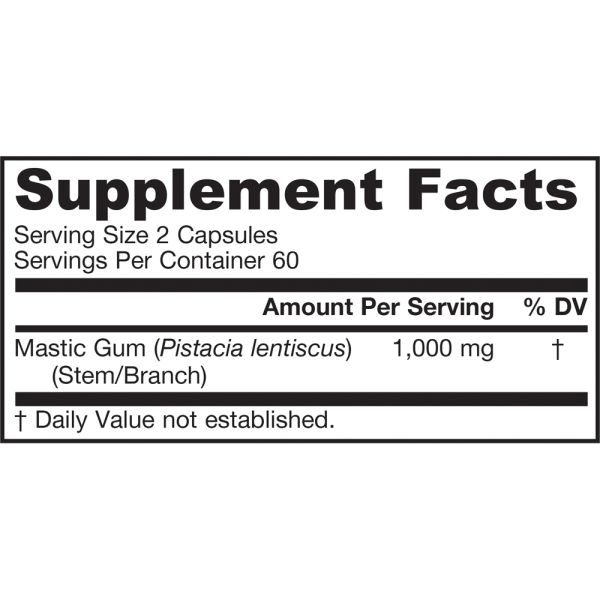 Jarrow Formulas Mastic Gum 120 Veg Caps