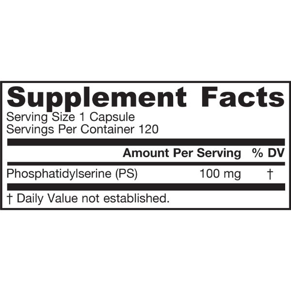 Jarrow Formulas PS 100 - 100 mg - 120 Capsules