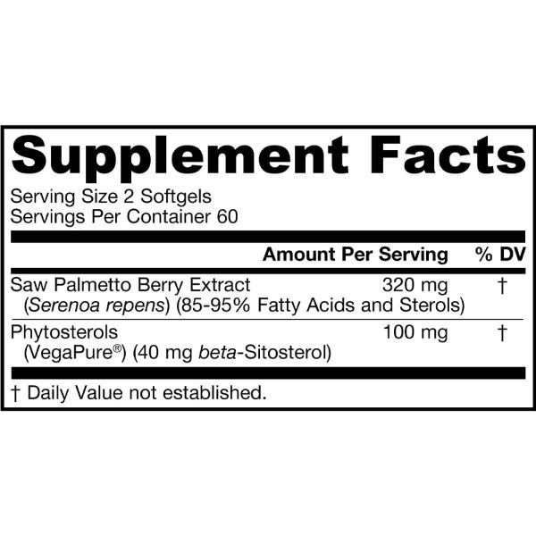 Jarrow Formulas Saw Palmetto 160 mg 120 Softgels