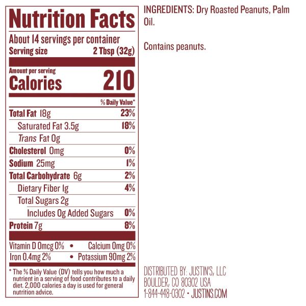 Justin's Classic Peanut Butter Spread - 16 oz