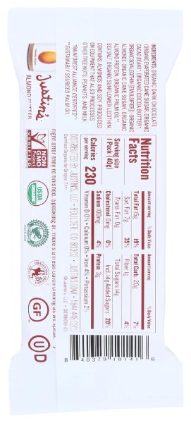 Justin's Organic Dark Chocolate Almond Butter Cup - 1.4 oz