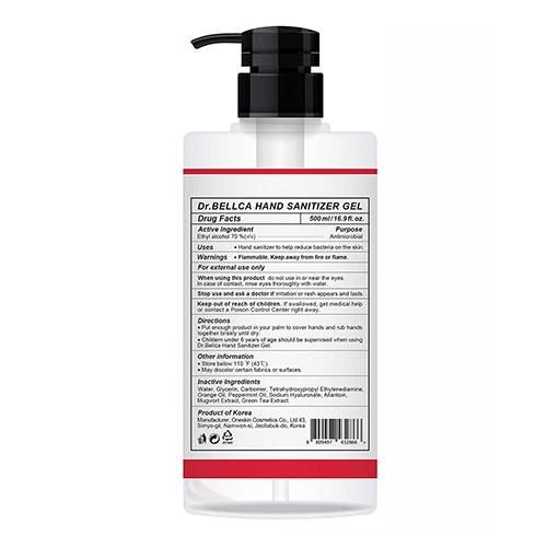 Dr. Bellca Premium Hand Sanitizer Gel- Citrus Scent- 70% Ethanol 16.9- *2PACK*