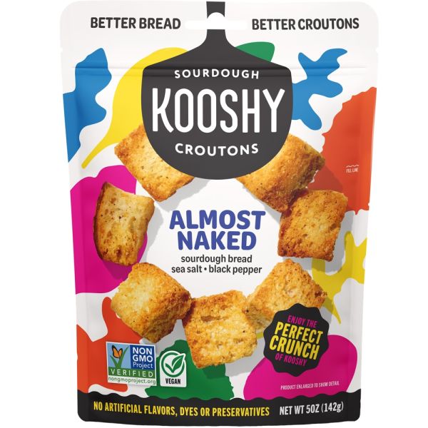 Kooshy Croutons Non-GMO, Almost Naked - 5 oz