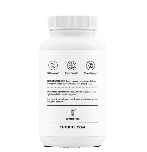 Thorne L-Glutamine - 500 mg - 90 Capsules