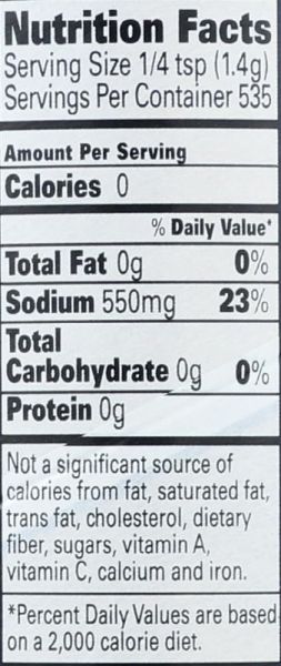 La Baleine Sea Salt Fine Crystals Canister - 26.5 oz