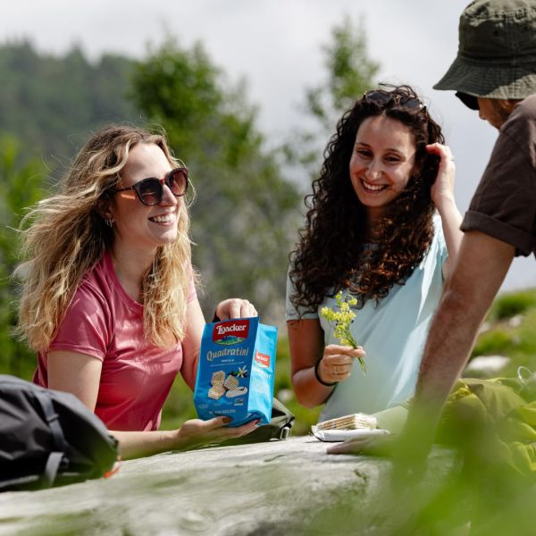 Loacker Quadratini Vanilla Wafer Cookies, Bite Sized, Non-GMO Creme Filled