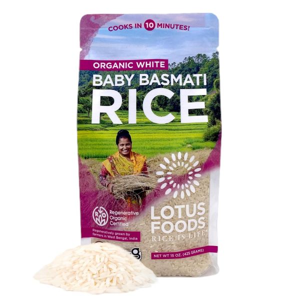 Lotus Foods Organic White Jasmine Rice Heat & Eat Pouch - 8 oz