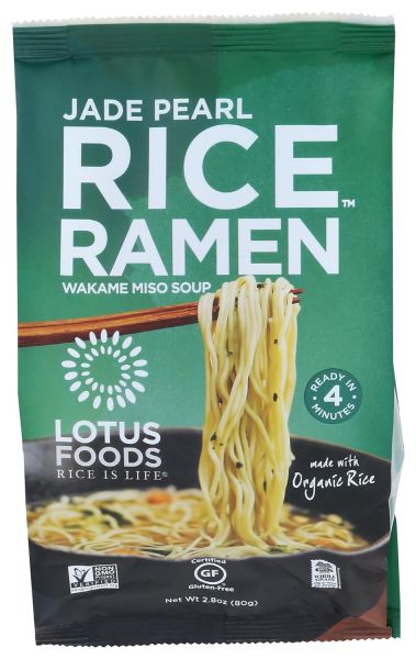 Lotus Foods Organic Jade Pearl Rice Miso Ramen Soup Mix - 2.8 oz