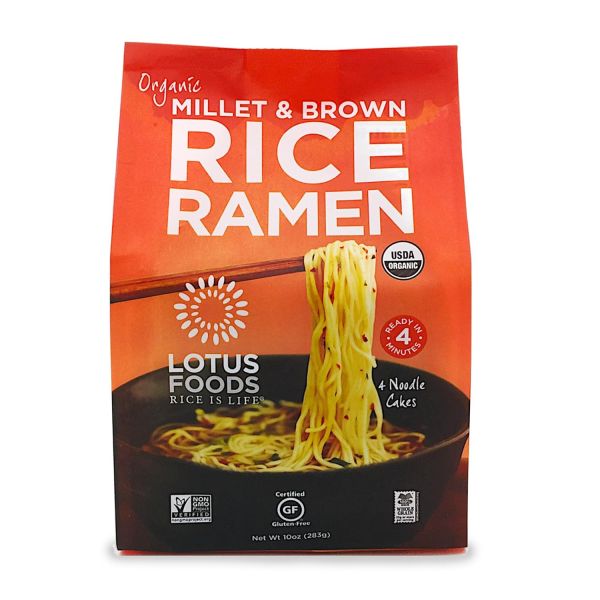 Lotus Foods Organic Millet & Brown Rice Ramen Noodles - 10 oz