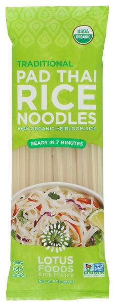 Lotus Foods Traditional Pad Thai Rice Noodles - 8 oz