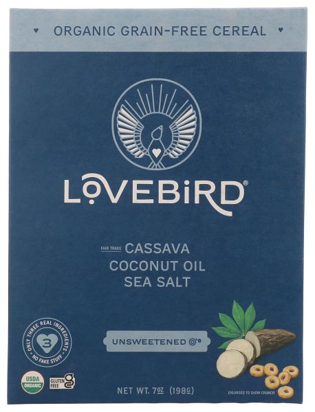 Lovebird Cereal Organic Grain Free Unsweetened - 7 oz