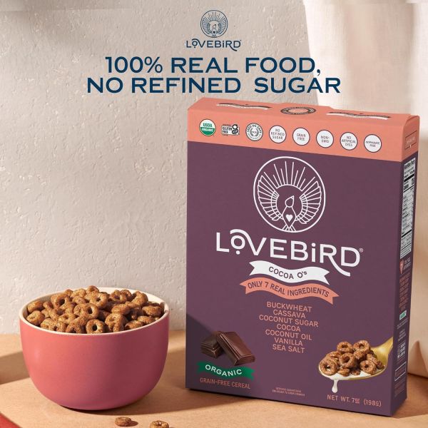 Lovebird Cereal Organic Grain Free Cacao - 7 oz