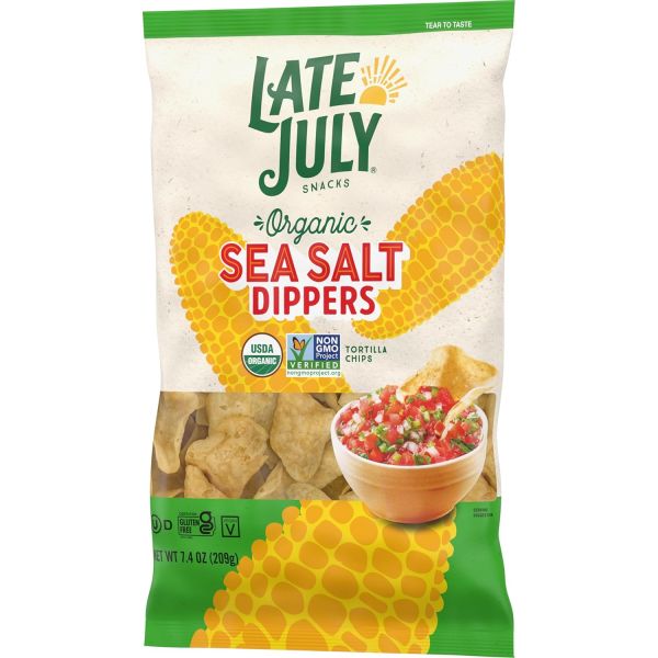 Late July Sea Salt Dippers Tortilla Chips - 7.4 oz