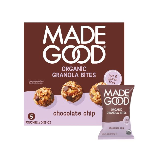 MadeGood Organic Gluten Free Granola Bites, Chocolate Chip