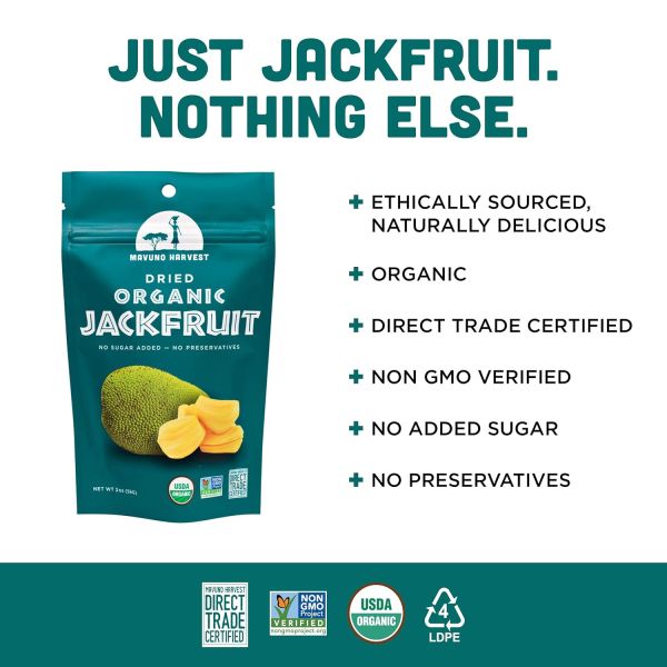 Mavuno Harvest Organic Dried Jackfruit - 2 oz