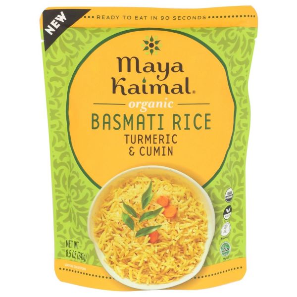 Maya Kaimal Organic Basmati Rice, Turmeric Cumin - 8.5 oz