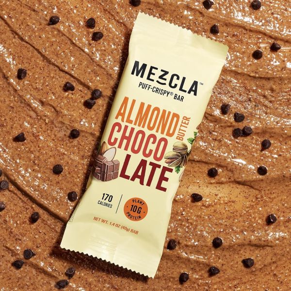 Mezcla Puff Crispy Protein Bar, Almond Butter Chocolate