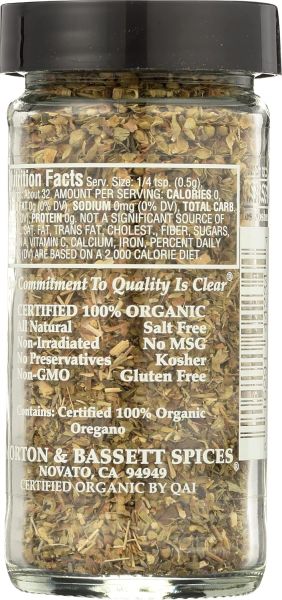 Morton & Bassett 100% Organic Oregano