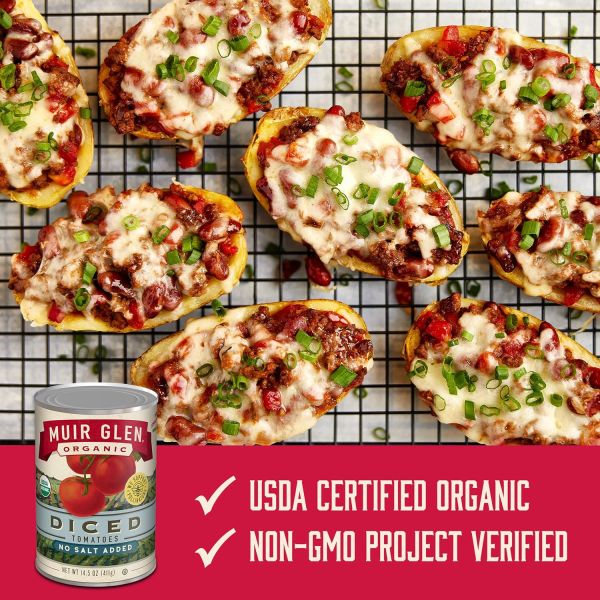 Muir Glen Organic Diced Tomatoes, No Salt Added - 14.5 oz