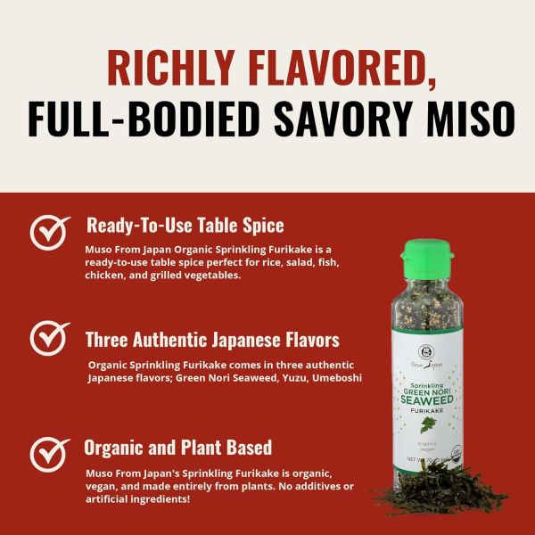 Muso From Japan Green Nori Seaweed Furikake