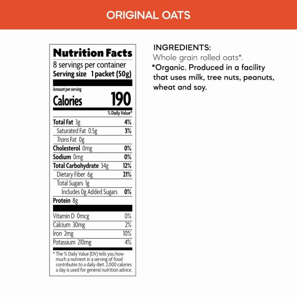 Nature's Path Organic Original Instant Hot Oatmeal