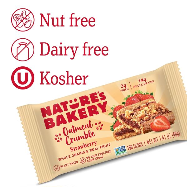 Nature's Bakery Oatmeal Crumble Strawberry Bar - 1.41 oz