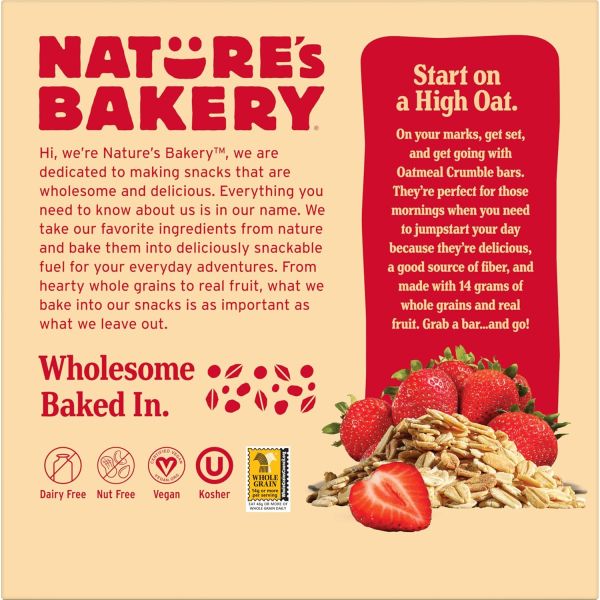 Nature's Bakery Oatmeal Crumble Strawberry Bar - 1.41 oz