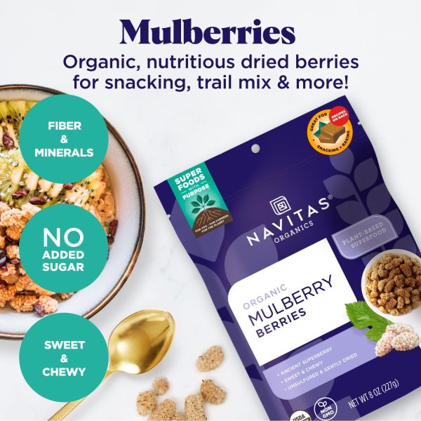 Navitas Organics Mulberries - 8 oz