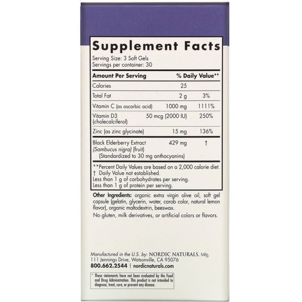 Nordic Naturals Nordic Immune Daily Defense 90 Soft Gels