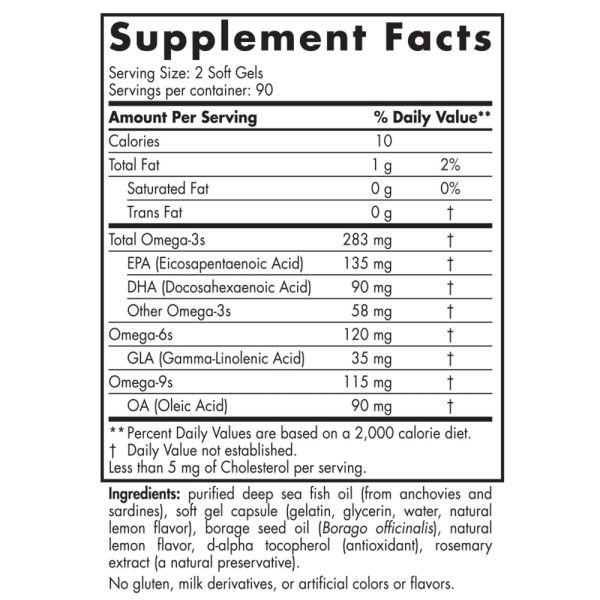 Nordic Naturals Complete Omega Junior Lemon - 500 mg - 180 Softgels