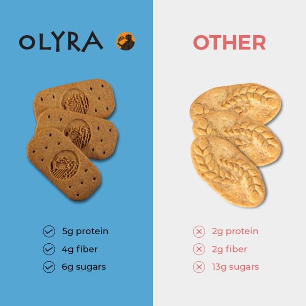 Olyra Organic Breakfast Biscuits, Cinnamon Tahini