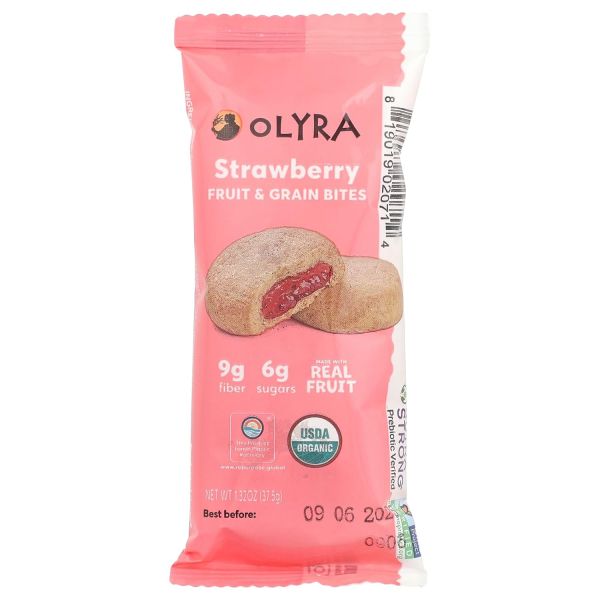 Olyra Organic Soft Baked Bites, Strawberry