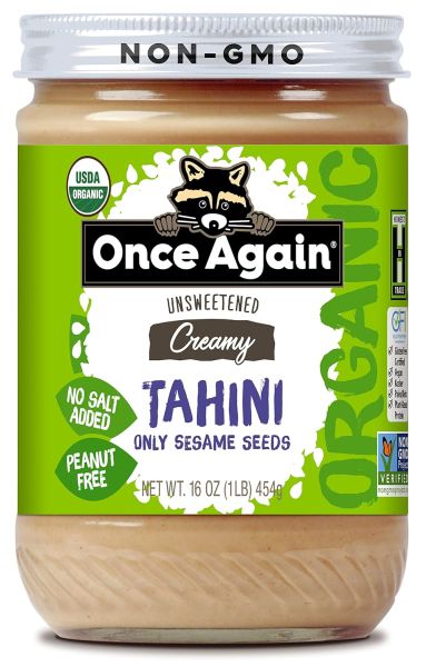 Once Again Organic Unsweetened Tahini, Creamy - 16 oz