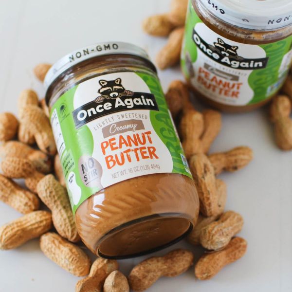 Once Again Organic Peanut Butter, Creamy Lightly Sweetened - 16 oz