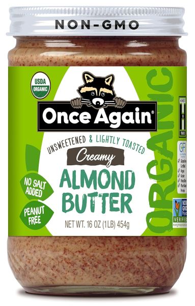Once Again Creamy Organic Almond Butter, Lightly Toasted - 16 oz