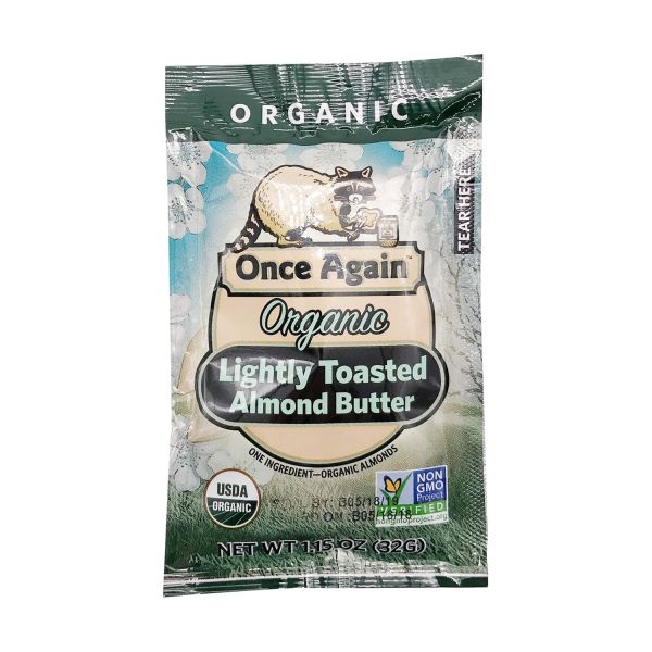 Once Again Organic Creamy Almond Butter, Lightly Toasted - 1.15 oz