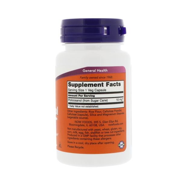 NOW Policosanol - 10 mg - 90 VegCaps