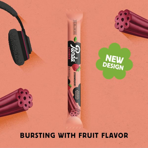 Panda Natural Soft Strawberry Licorice