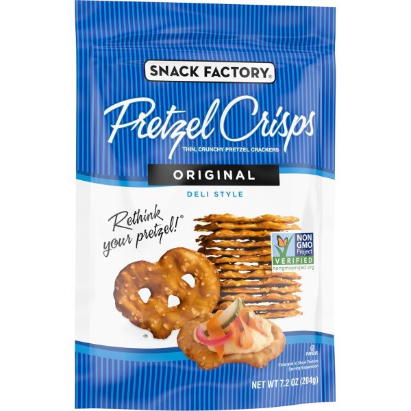 Snack Factory Pretzel Crisps, Deli Style Original - 7.2 oz