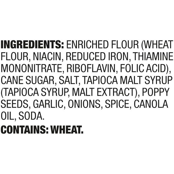 Snack Factory Everything Pretzel Crisps, Non-GMO - 7.2 oz