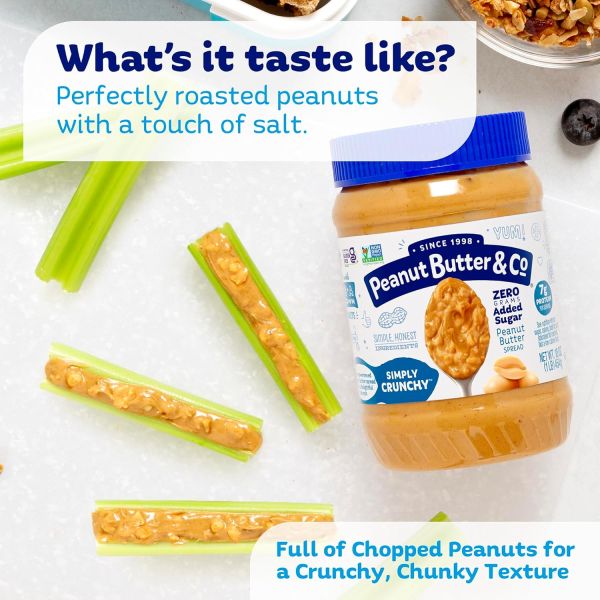 Peanut Butter & Co Simply Smooth, Vegan Gluten Free Peanut Butter - 16 oz