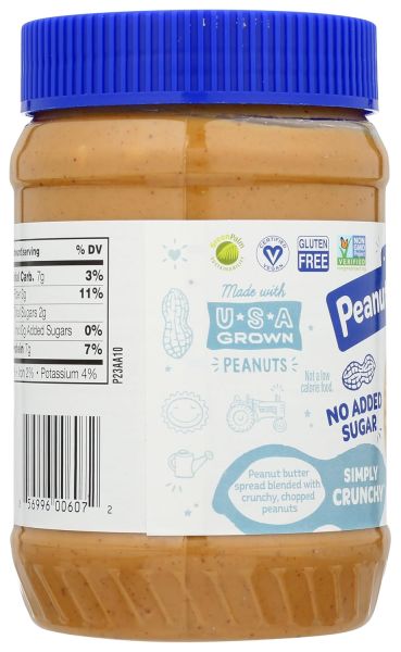 Peanut Butter & Co Simply Crunchy, Vegan Gluten Free Peanut Butter - 16 oz
