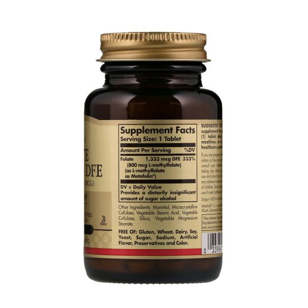 Solgar Folate - 1333 mcg DFE - 100 Tablets