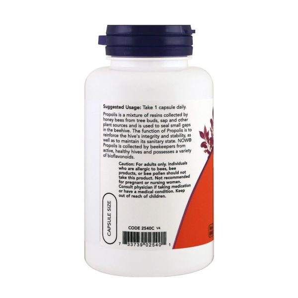NOW Propolis 1500 - 100 Vegetable Capsules
