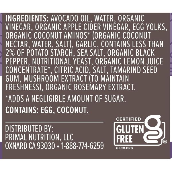 Primal Kitchen Caesar Dressing & Marinade with Avocado Oil - 8 fl oz