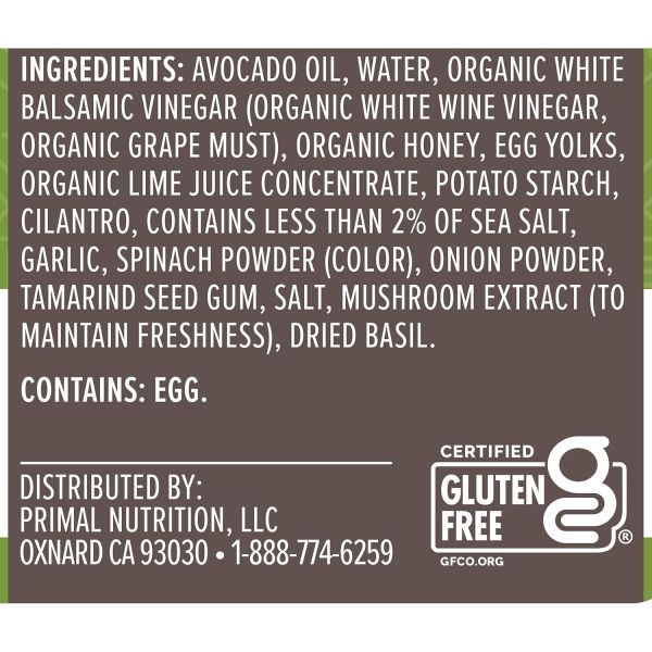 Primal Kitchen Cilantro Lime Dressing & Marinade - 8 oz