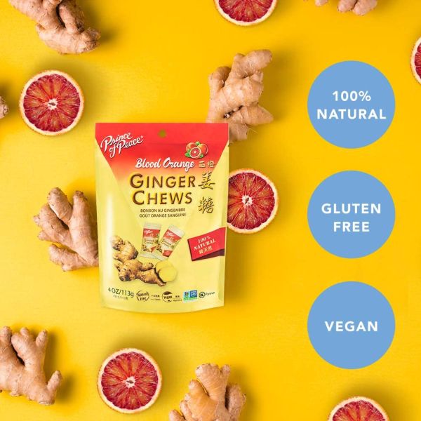 Prince of Peace Blood Orange Ginger Chews - 4 oz