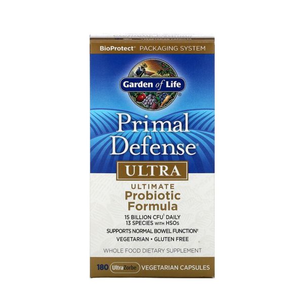 Garden of Life Primal Defense® Ultra Probiotic Formula - 15 billion CFU - 180 Vegetarian Capsules