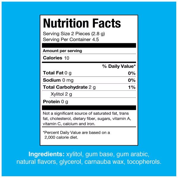 PUR Gum Peppermint Chewing Gum - 9 Pieces